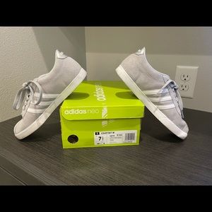 Light grey Adidas tennis shoes